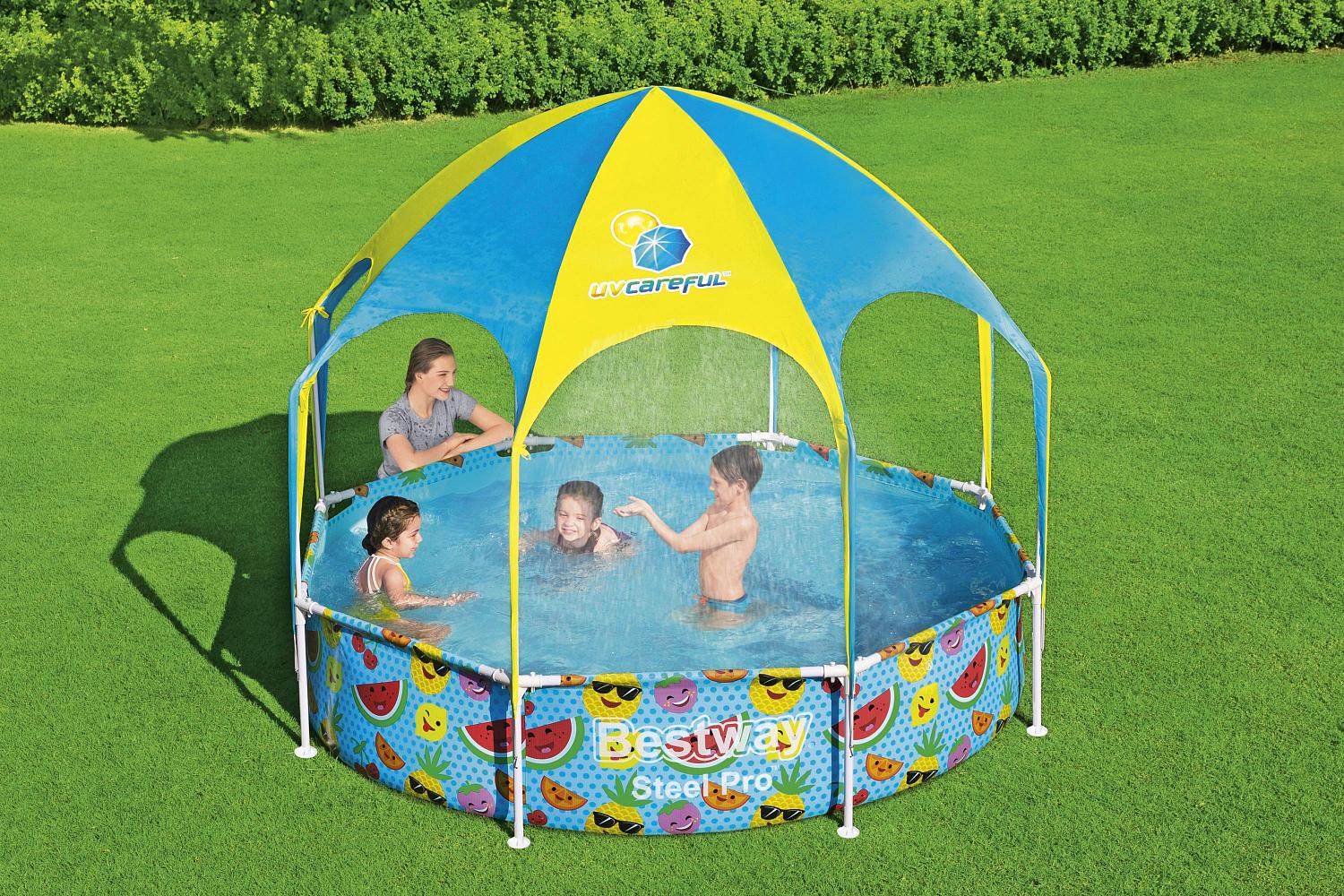 Каркасный бассейн Bestway 56432 BW, My First Pool 244х51см с навесом, 1688л фото 4